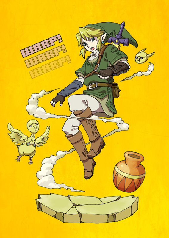 link and oocoo (the legend of zelda and 1 more) drawn by rito_(kinokosoup)