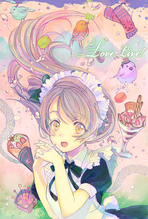 minami kotori (love live! and 1 more) drawn by ame_yamori