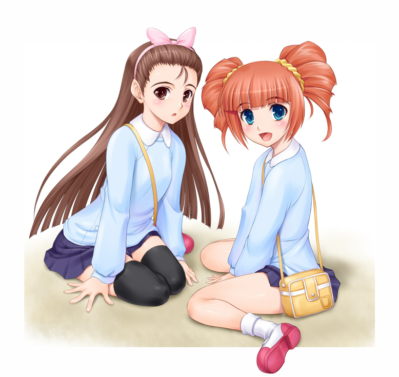minase iori and takatsuki yayoi (idolmaster) drawn by amane_(funfun)