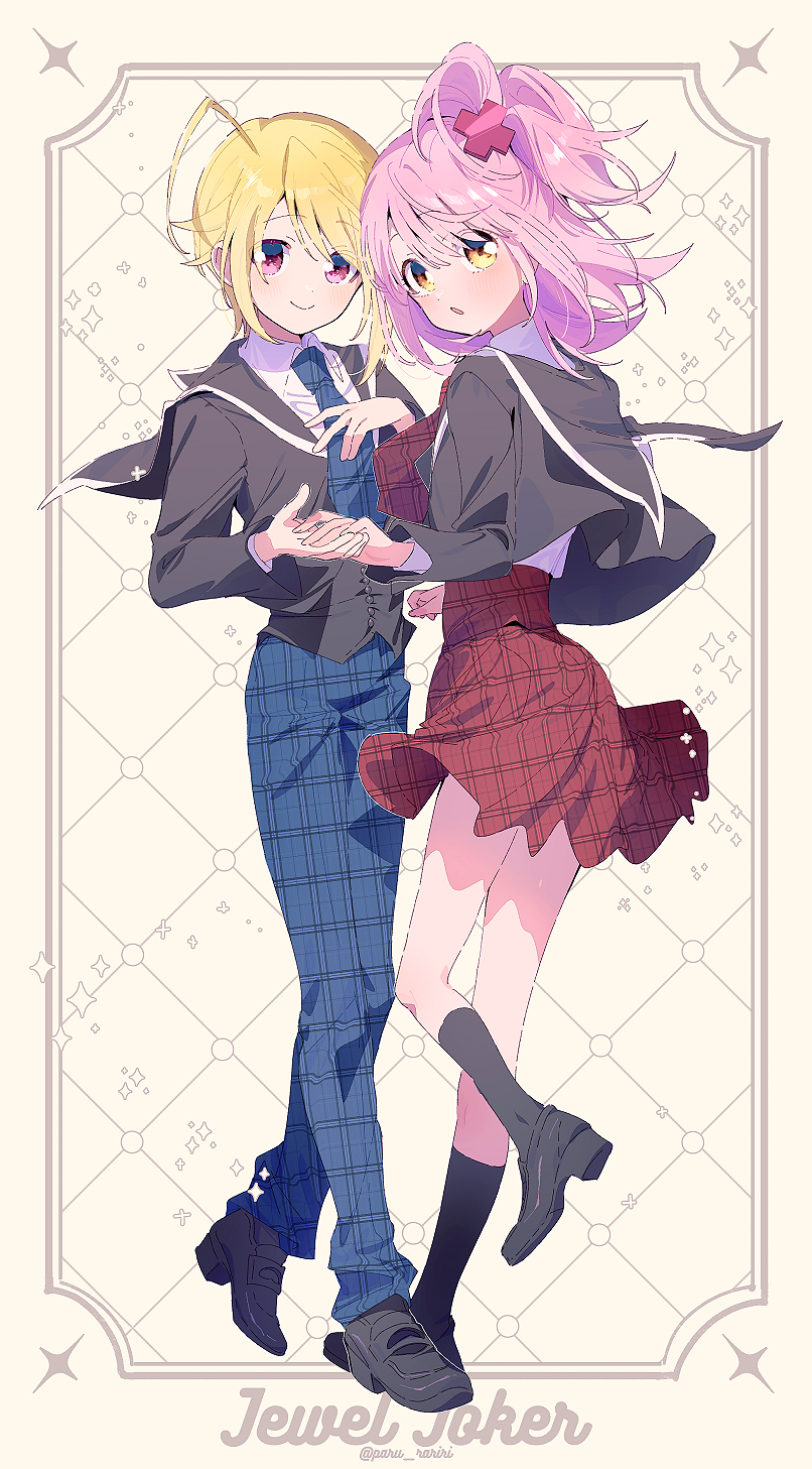 hinamori amu and hotori tadase (shugo chara!) drawn by serizawa_serizane