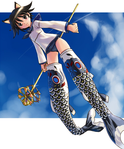 miyafuji yoshika (world witches series and 1 more) drawn by katahira_masashi