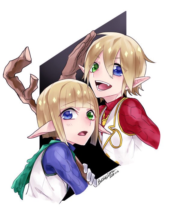 aura bella fiora and mare bello fiore (overlord and 1 more) drawn by kiyu_(qurix)