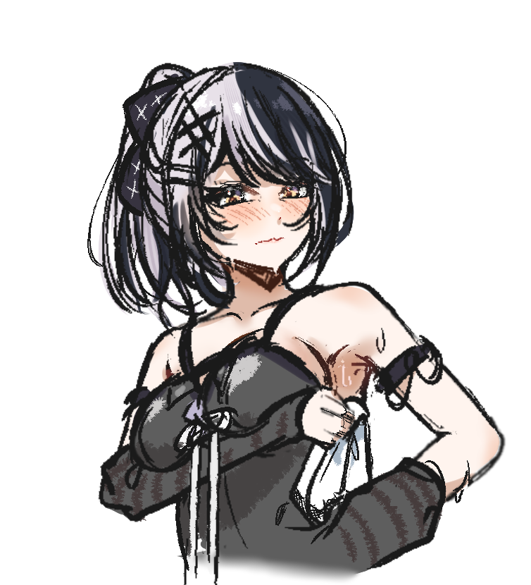 shiori novella (hololive and 1 more) drawn by penguin_stamp