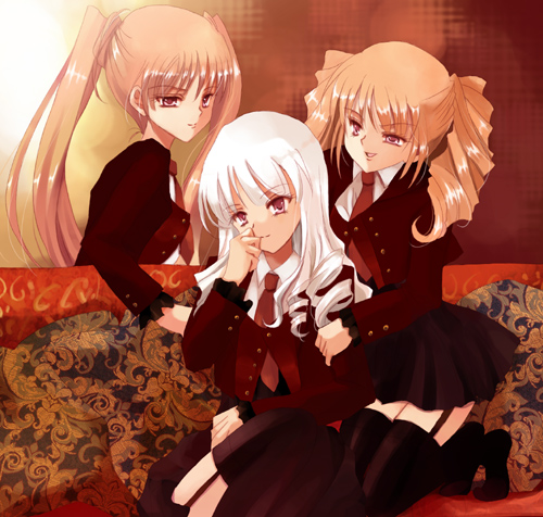 asmodeus, beelzebub, and satan (umineko no naku koro ni) drawn by ringo_apple
