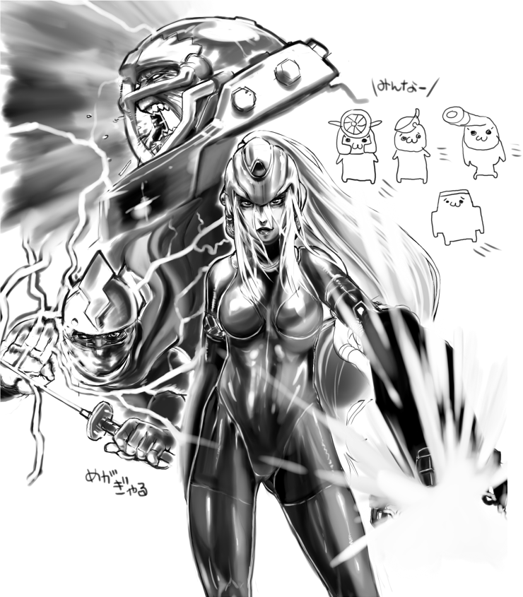 rokkochan (mega man and 1 more) drawn by nezunezu