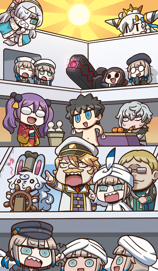 fujimaru ritsuka, fou, anastasia, leonardo da vinci, sion eltnam, and 13 more (fate and 1 more) drawn by riyo_(lyomsnpmp)
