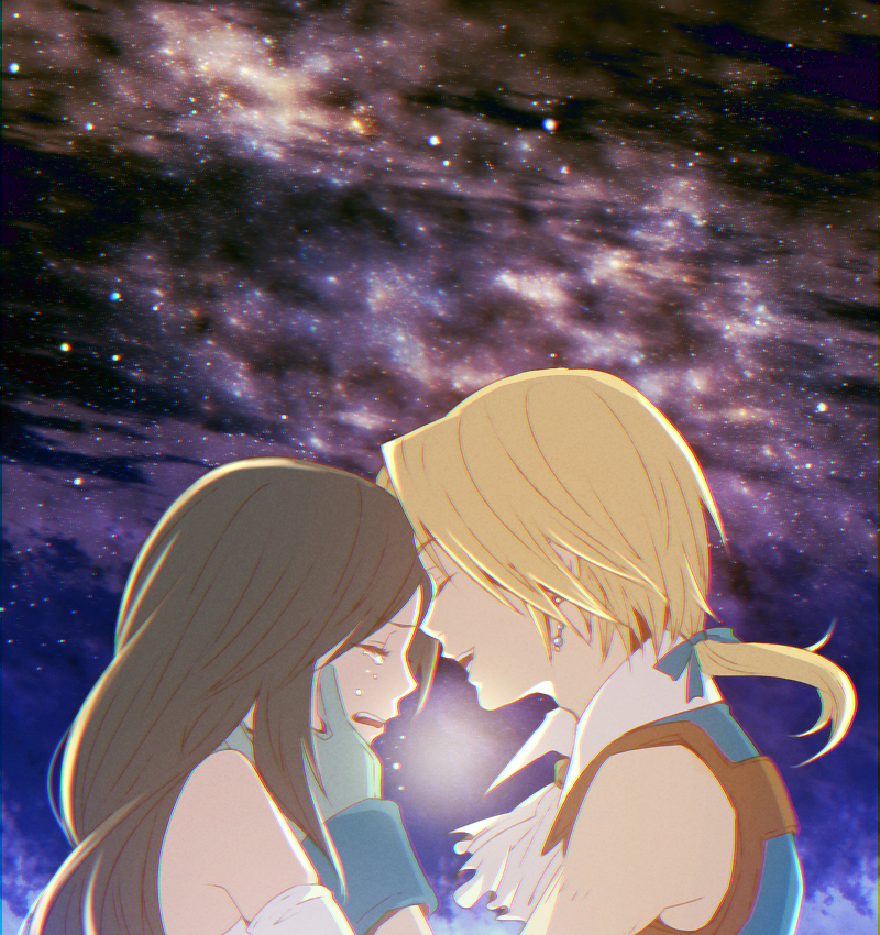 zidane tribal and garnet til alexandros xvii (final fantasy and 1 more) drawn by chiru_(sanifani)