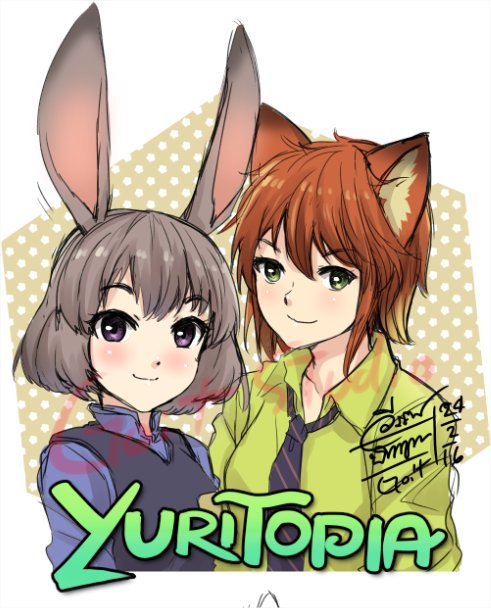 judy hopps and nick wilde (zootopia) drawn by go-it