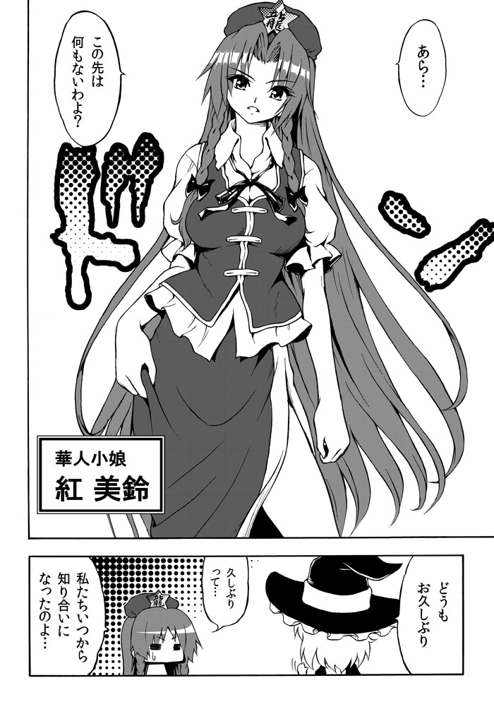 kirisame marisa and hong meiling (touhou and 1 more) drawn by katoryu_gotoku