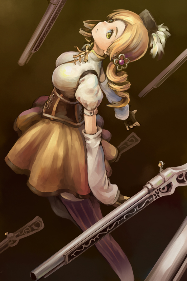 tomoe mami (mahou shoujo madoka magica) drawn by kurio