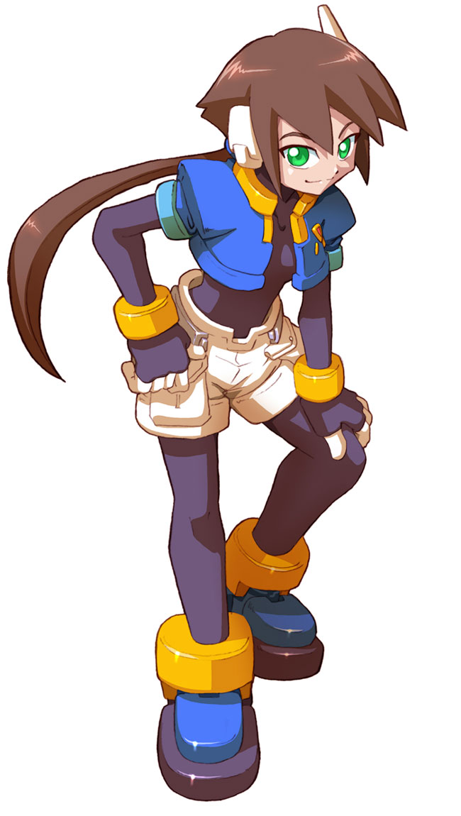 aile (mega man and 2 more) drawn by yabe_makoto