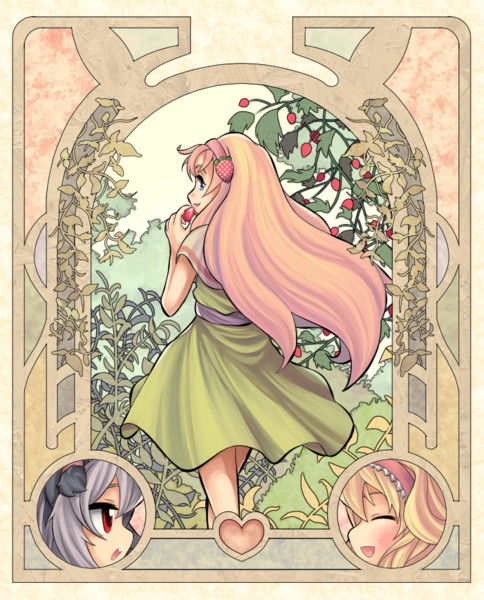 alice margatroid, nazrin, nyon, and ichigo (touhou and 1 more) drawn by pika_(seiga797047)