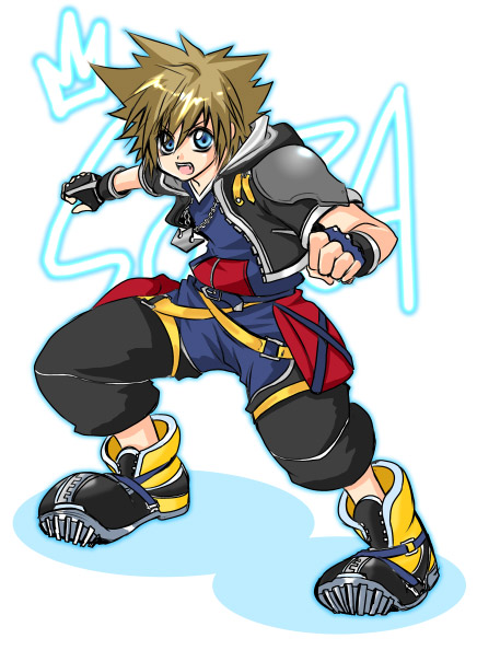 sora (kingdom hearts and 1 more) drawn by high-mode