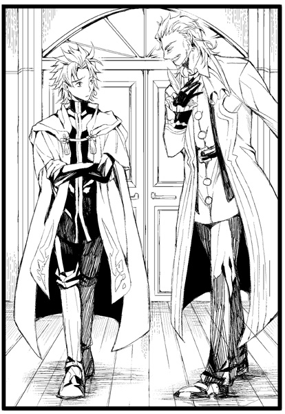 amakusa shirou and william shakespeare (fate and 1 more) drawn by nishi_juuji