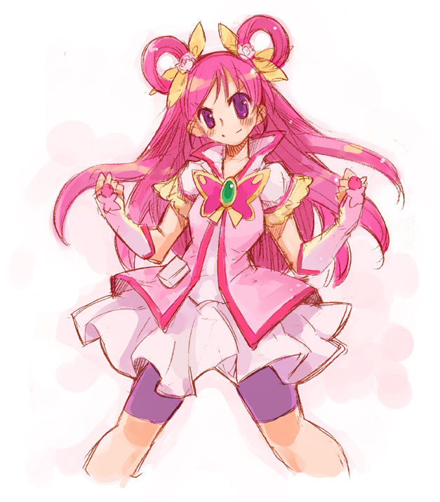 yumehara nozomi and cure dream (precure and 2 more) drawn by momiji_mao