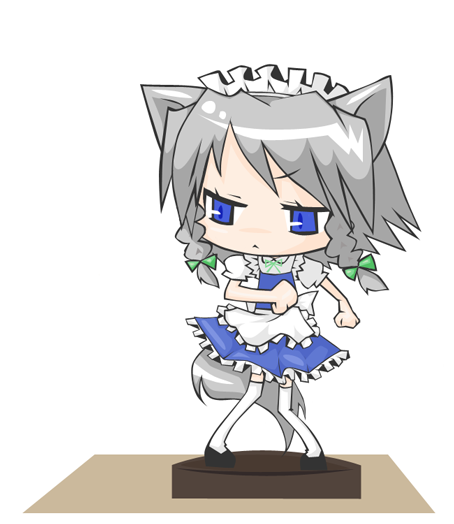 izayoi sakuya and inu sakuya (touhou) drawn by nagamo_sakana
