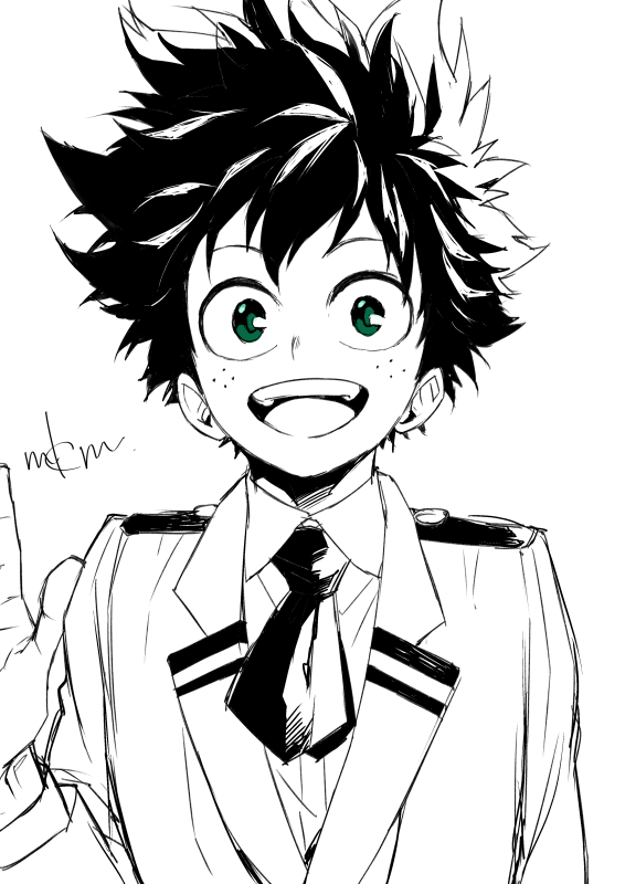 midoriya izuku (boku no hero academia) drawn by mkm_(mkm_storage)