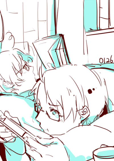 america and canada (axis powers hetalia) drawn by nineo