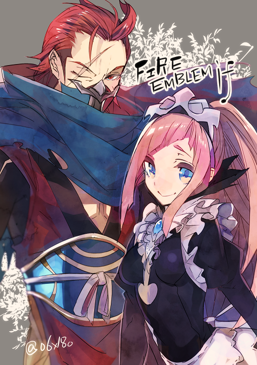 felicia and saizo (fire emblem and 1 more) drawn by hyakuhachi_(over3)