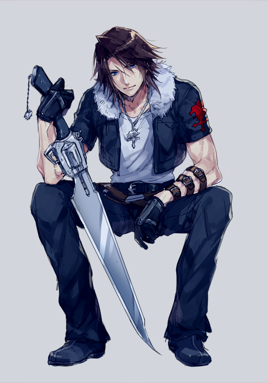 squall leonhart (final fantasy and 2 more) drawn by nakagawa_waka