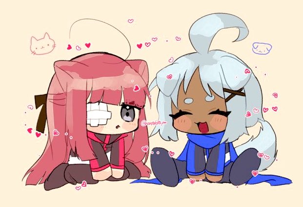 yuri and aya (project moon and 1 more) drawn by nantekottawo!!