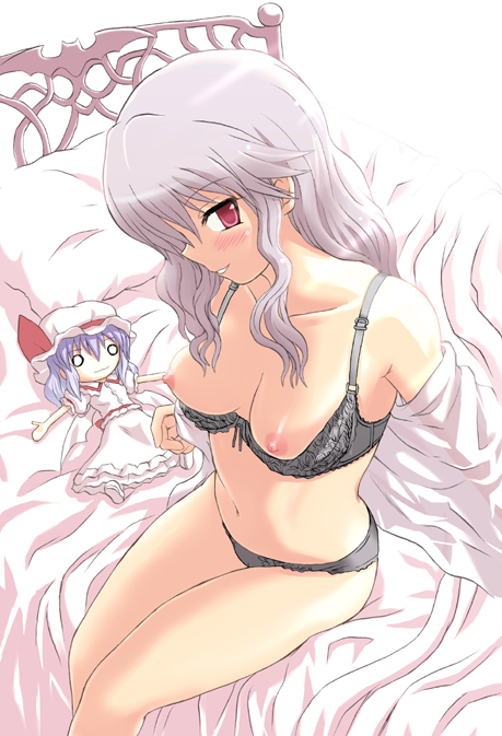 remilia scarlet and izayoi sakuya (touhou) drawn by takaku_toshihiko