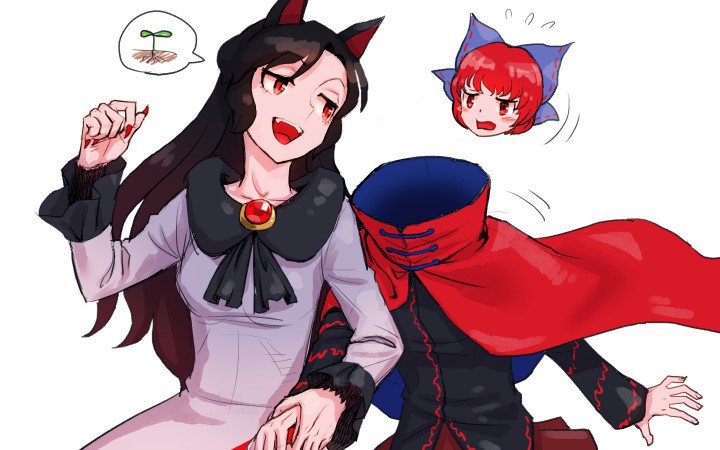 imaizumi kagerou and sekibanki (touhou) drawn by meimaru_inuchiyo