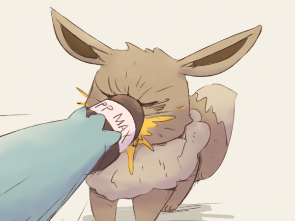 eevee and squirtle (pokemon and 1 more) drawn by boke-chan