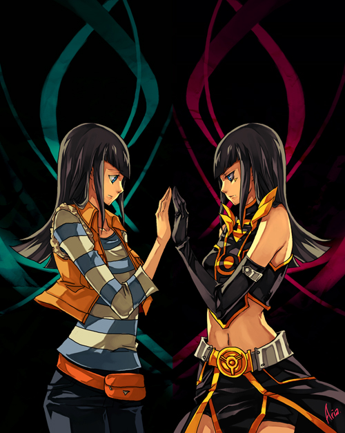 carly nagisa (yu-gi-oh! and 1 more) drawn by aria_(aria_chu)