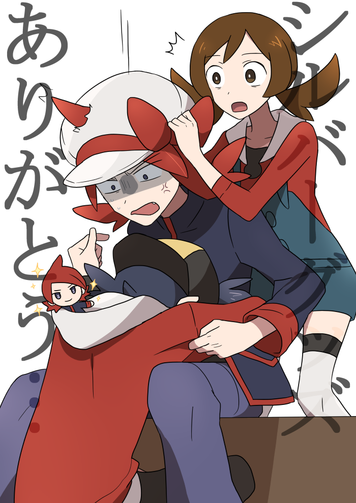 ethan, lyra, and silver (pokemon and 1 more) drawn by kanade_(unchi_knd280)