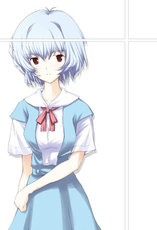 ayanami rei (neon genesis evangelion) drawn by nishikiori_jin