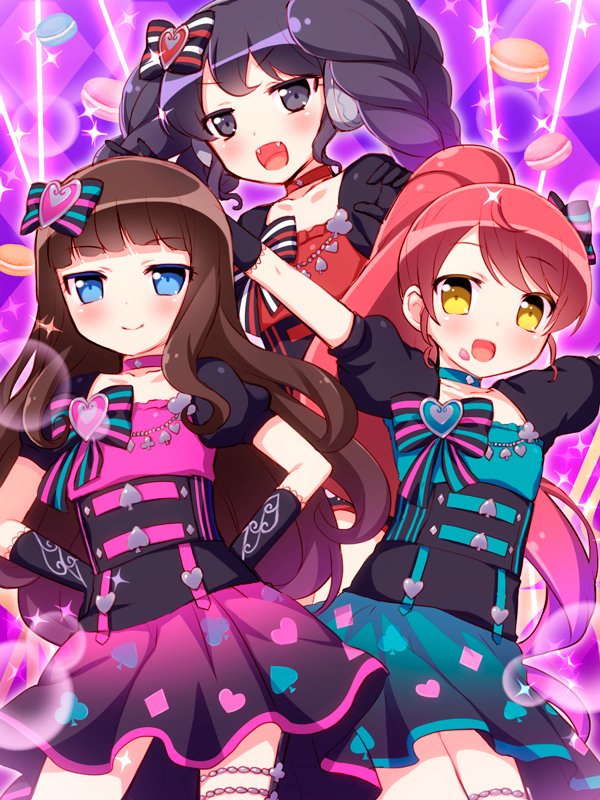 kurosu aroma, shiratama mikan, and gaaruru (pretty series and 1 more) drawn by adaajt