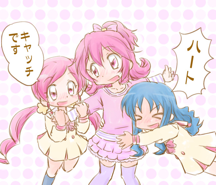 kurumi erika, aida mana, and hanasaki tsubomi (precure and 2 more) drawn by yoshimi50