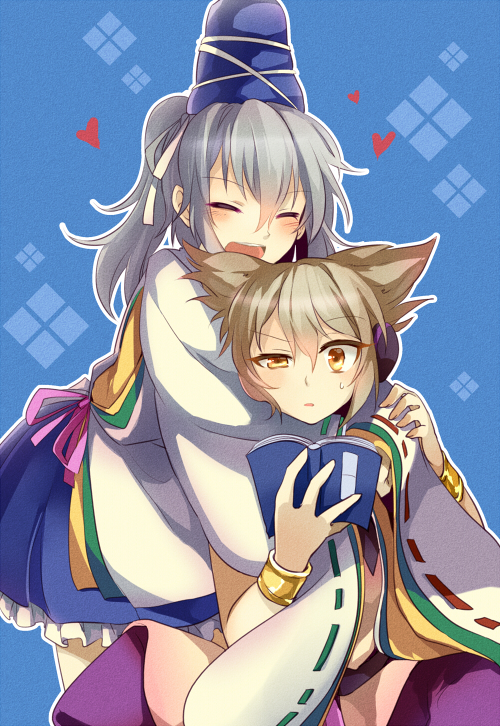 toyosatomimi no miko and mononobe no futo (touhou) drawn by yetworldview_kaze
