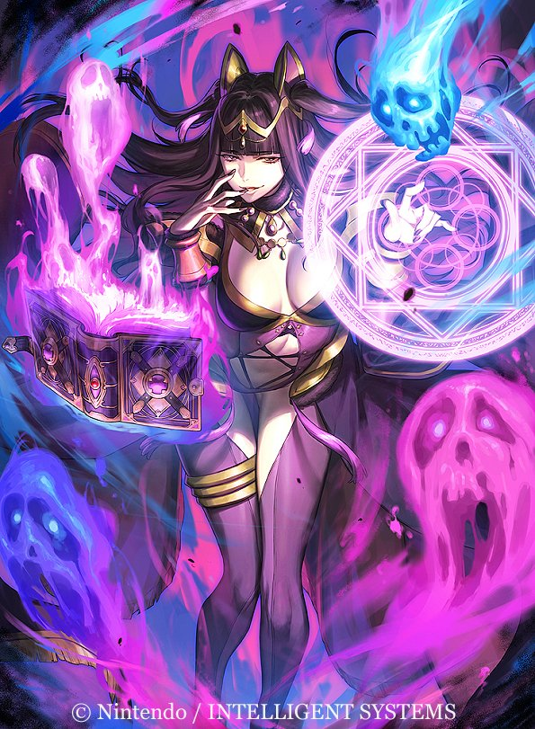 tharja and dark magical circle (fire emblem and 2 more) drawn by azusa_(hws)