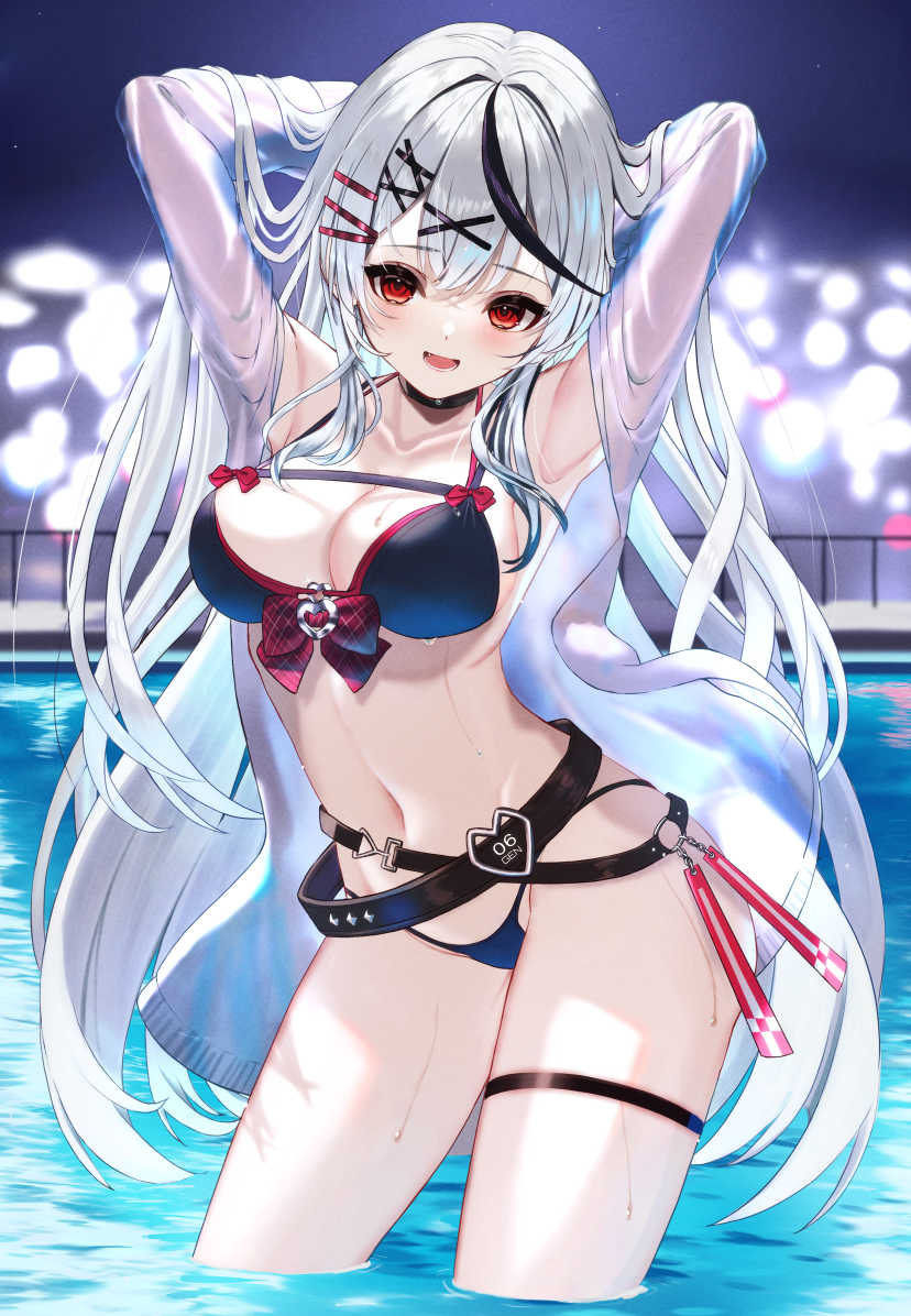 sakamata chloe (hololive) drawn by inari_(ambercrown)