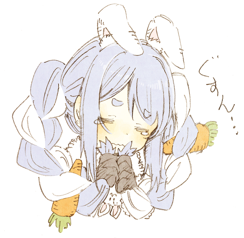 usada pekora and don-chan (hololive) drawn by abara_heiki