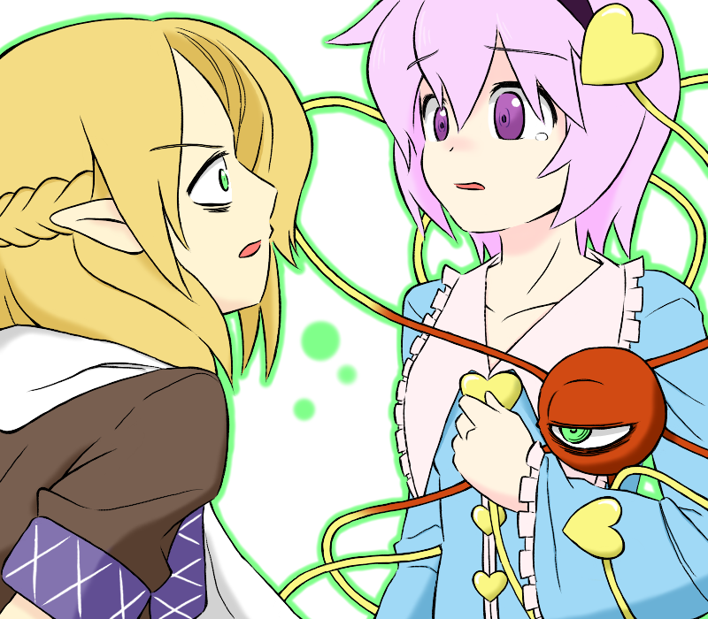 komeiji satori and mizuhashi parsee (touhou) drawn by sag_(karehabase)
