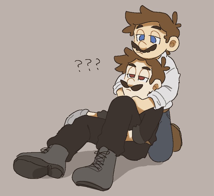 mario, luigi, and mr. l (mario and 2 more) drawn by mimimi_(mimimim9999)