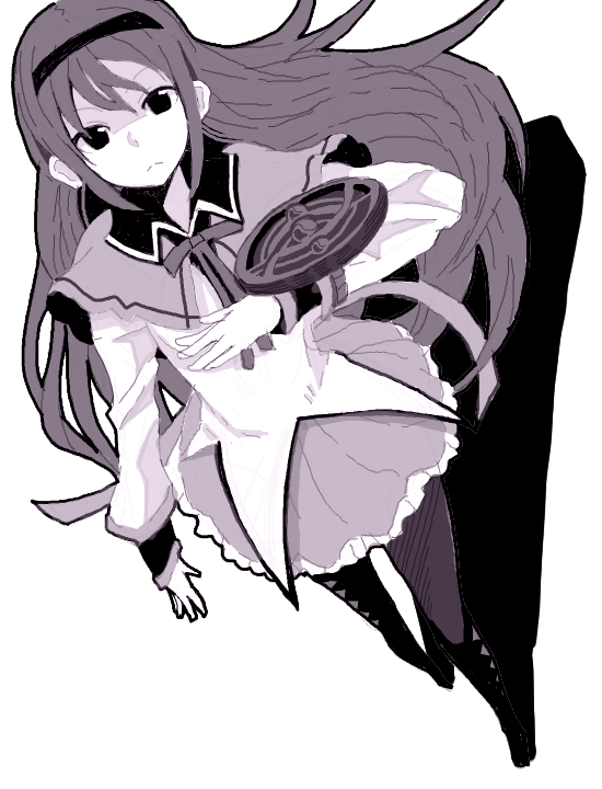 akemi homura (mahou shoujo madoka magica) drawn by kuzu_kow