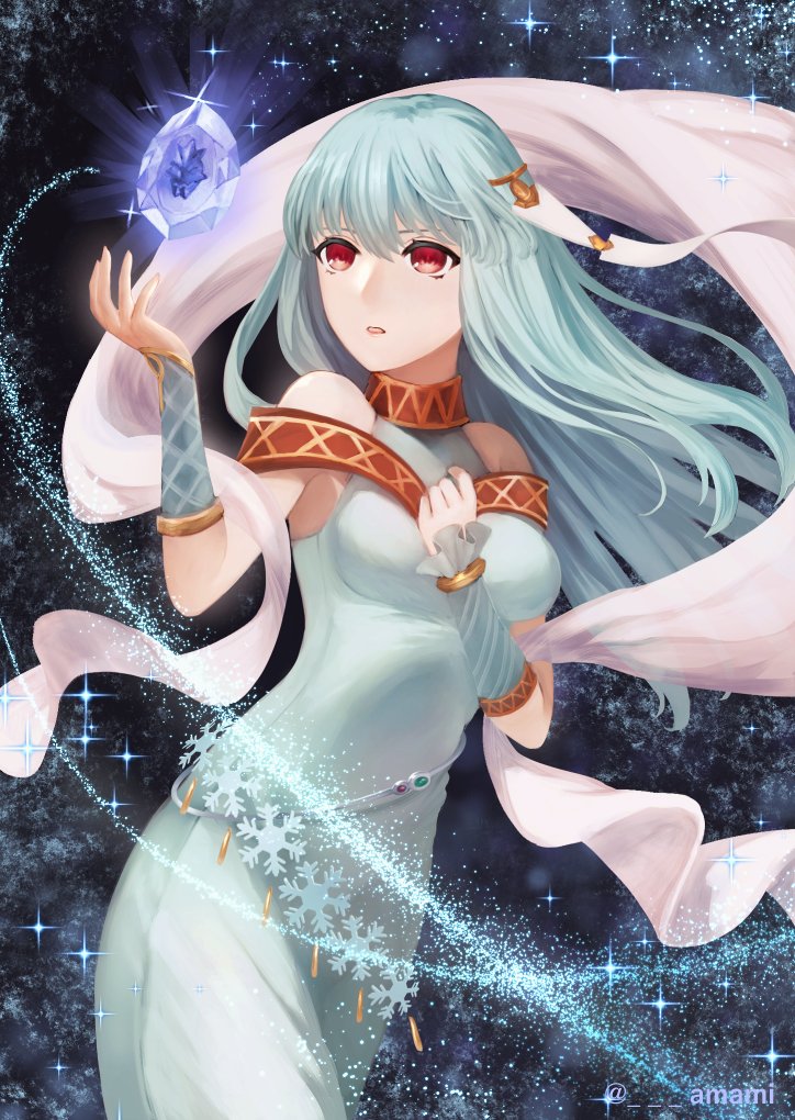 ninian (fire emblem and 2 more) drawn by amami_(amami07)