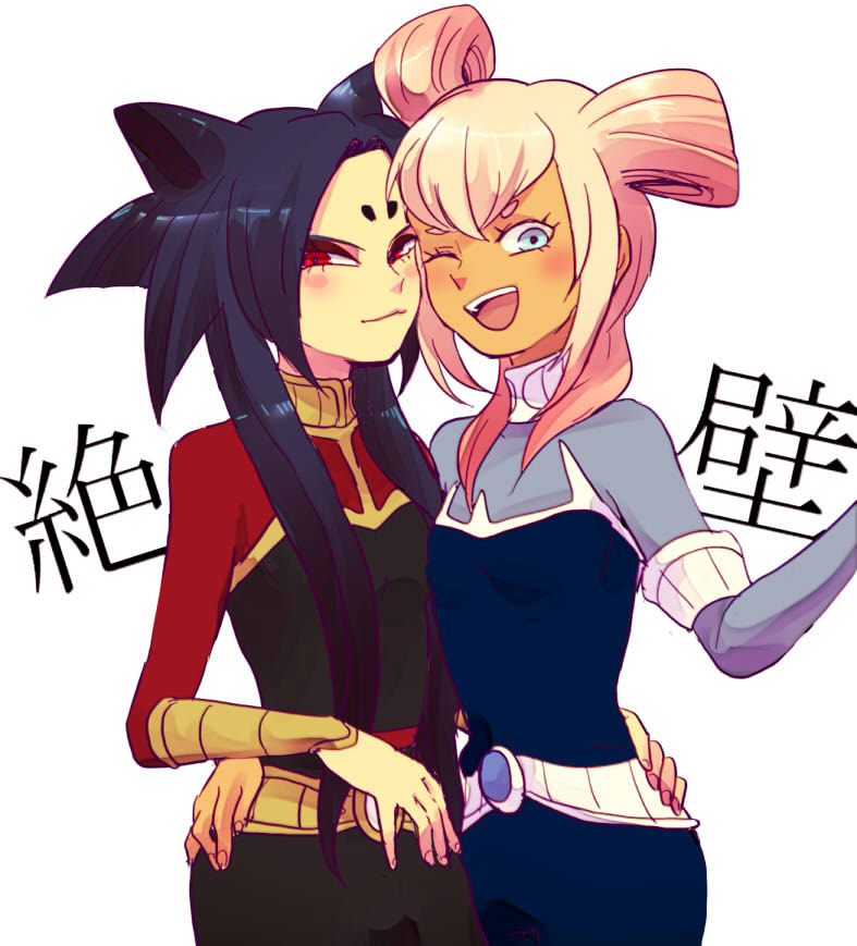 orca and yasha (inazuma eleven and 2 more) drawn by hidaring