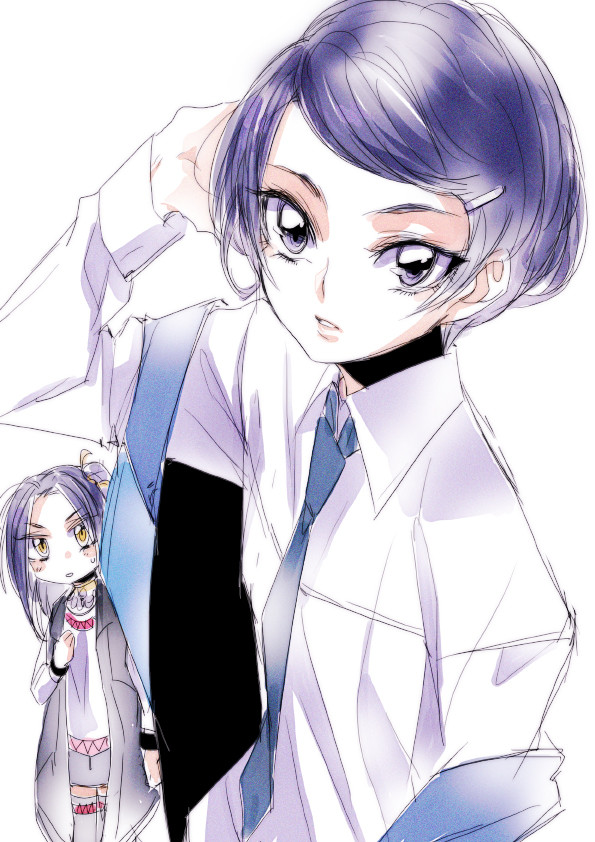 kenzaki makoto, kurokawa eren, and seiren (precure and 2 more) drawn by tima