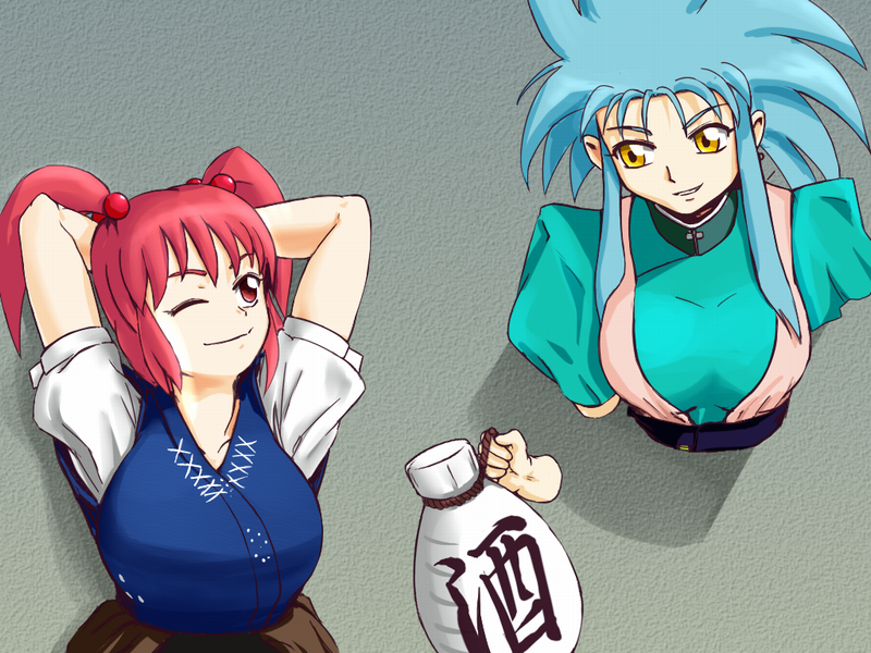 onozuka komachi and ryouko (touhou and 1 more) drawn by cr4781