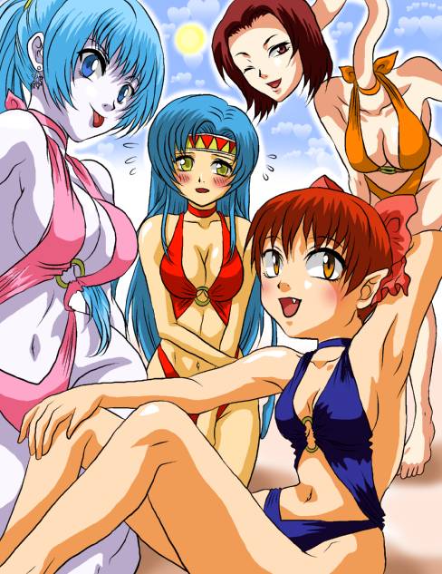nekomusume, aoi, miu, and rokurokubi (gegege no kitarou) drawn by masamasa88