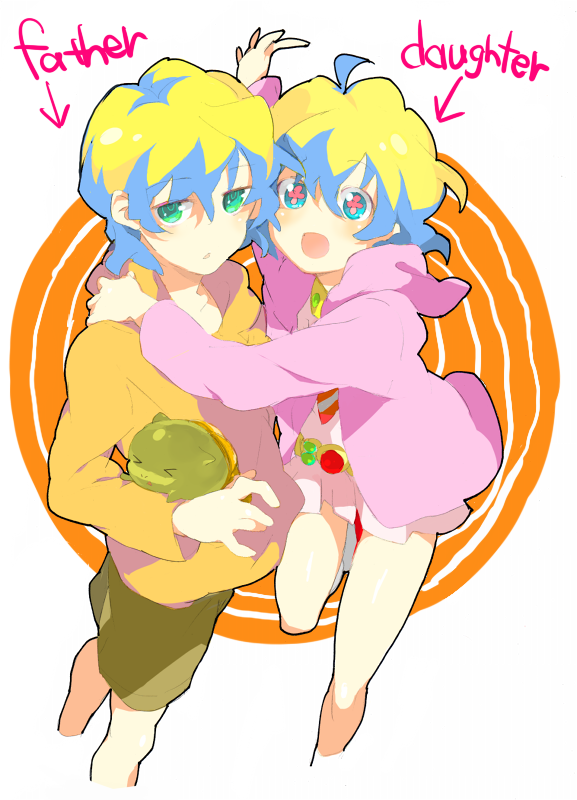 nia teppelin, lordgenome, and guame (tengen toppa gurren lagann and 1 more) drawn by kazuko_(chisuwa)