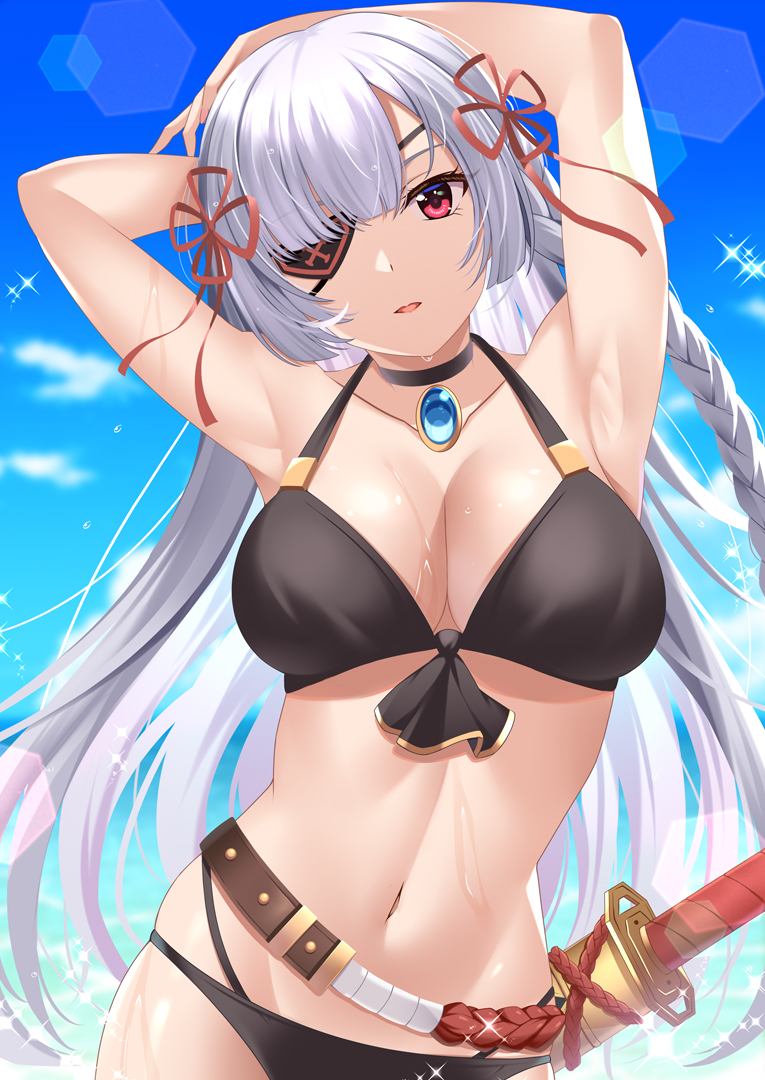 karin and blood blade karin (epic seven) drawn by rin_ateria