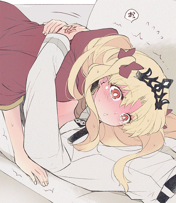fujimaru ritsuka and ereshkigal (fate and 1 more) drawn by azumi_(myameco)