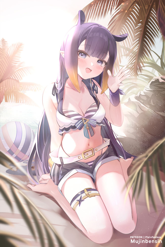 ninomae ina'nis (hololive and 1 more) drawn by mujinbensin