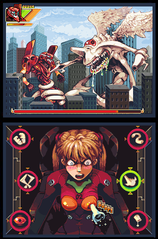 souryuu asuka langley, eva 02, and diemay angel (neon genesis evangelion) drawn by guido_bos